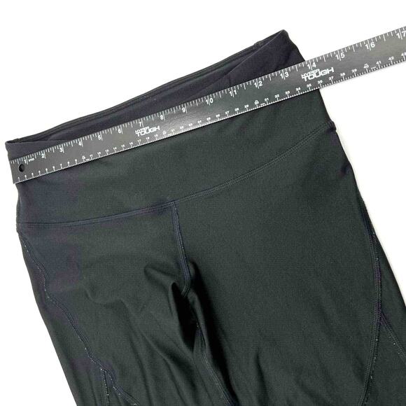 UNDER ARMOUR Medium Black Heat Gear Compression Ankle Leggings Diamond Cutout UA - Picture 4 of 7